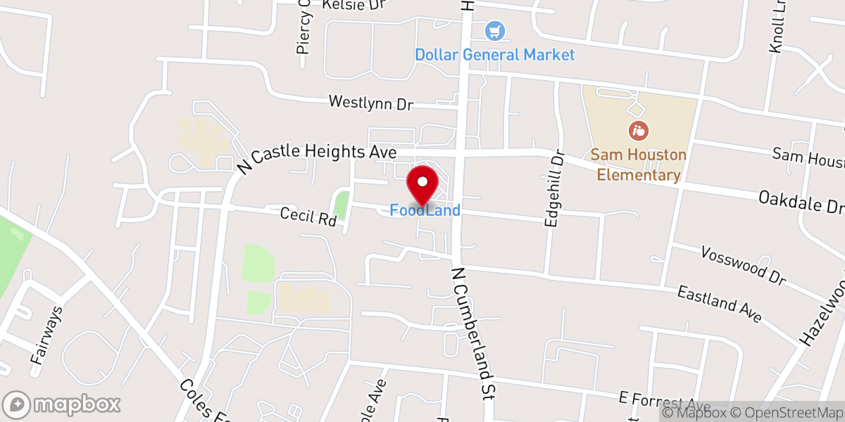 Map showing location of Grace Life Baptist Church