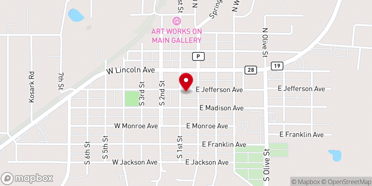 Map showing location of Immaculate Conception Catholic Church