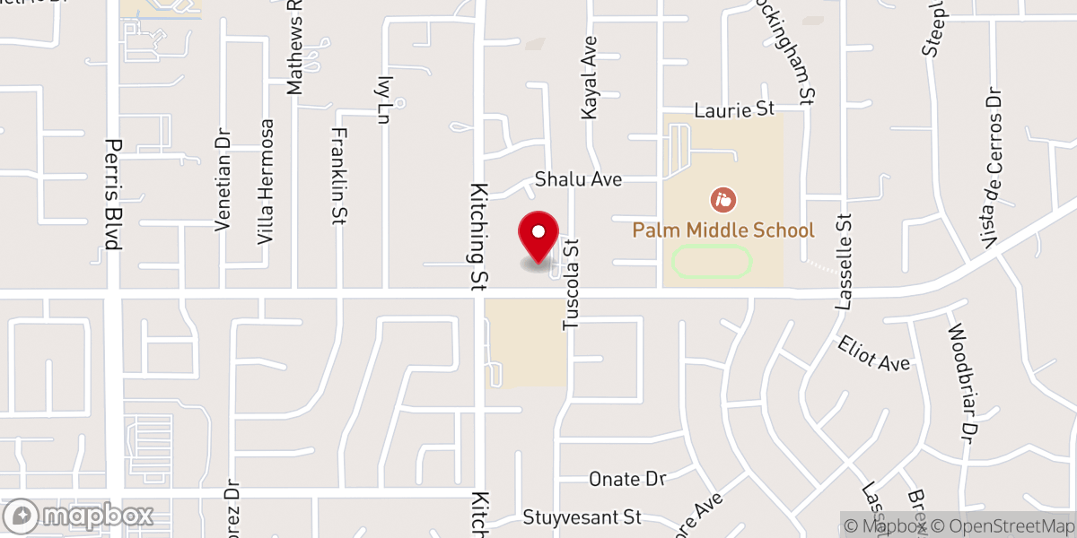 Map showing location of Movement Church