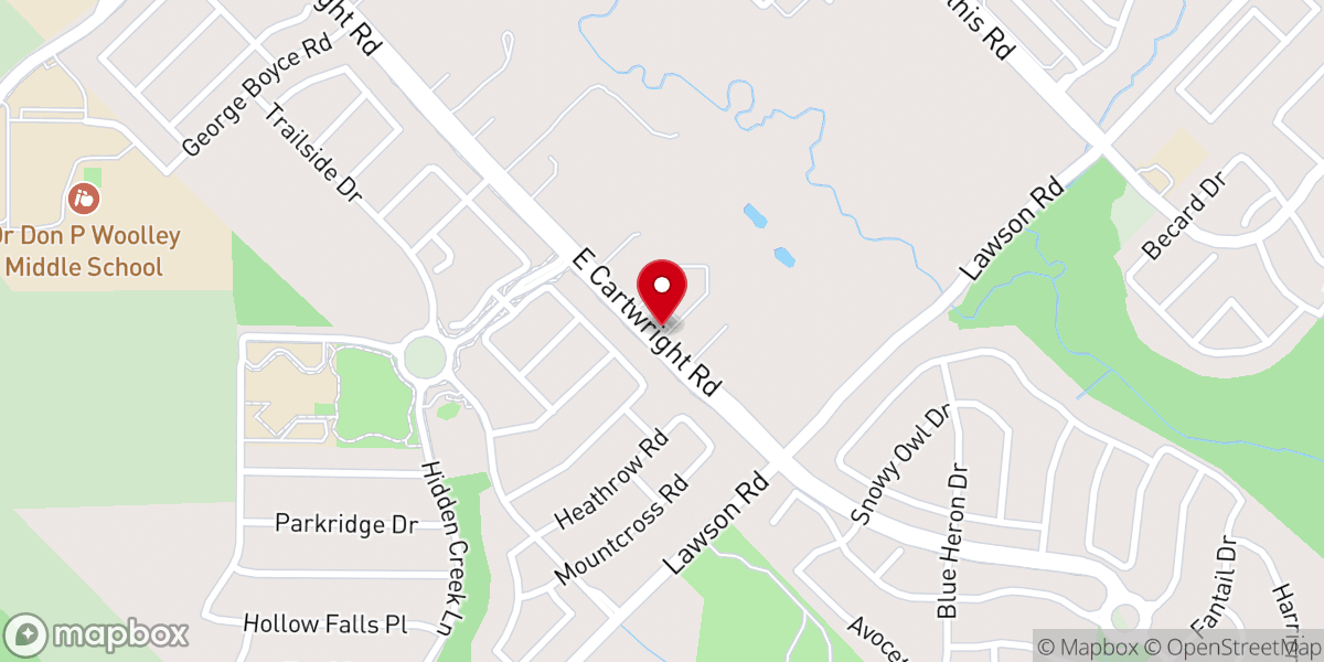 Map showing location of Christian Center of Mesquite