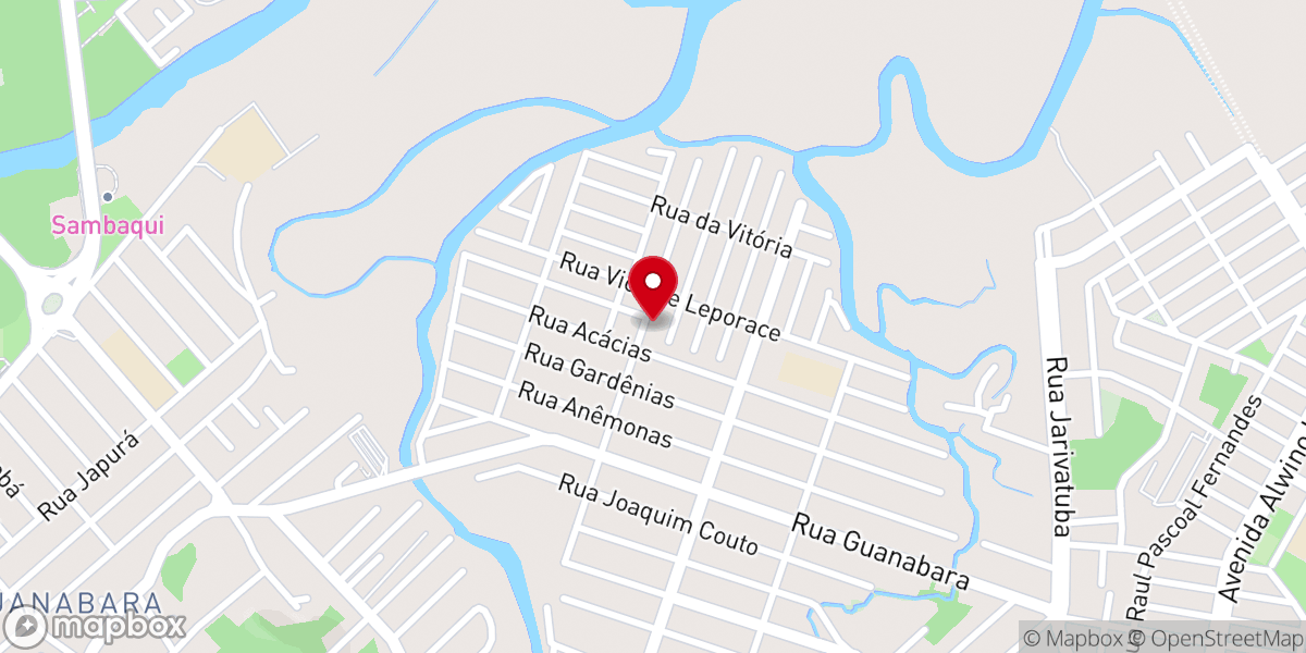 Map showing location of Igreja Pentecostal Unida do Brasil no Fátima