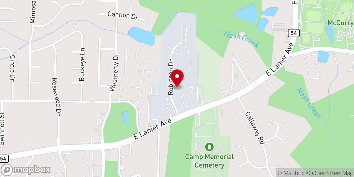 Map showing location of Crossroads Community Church