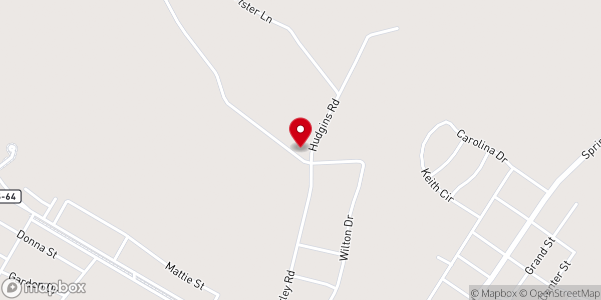 Map showing location of Canaan Fair Church