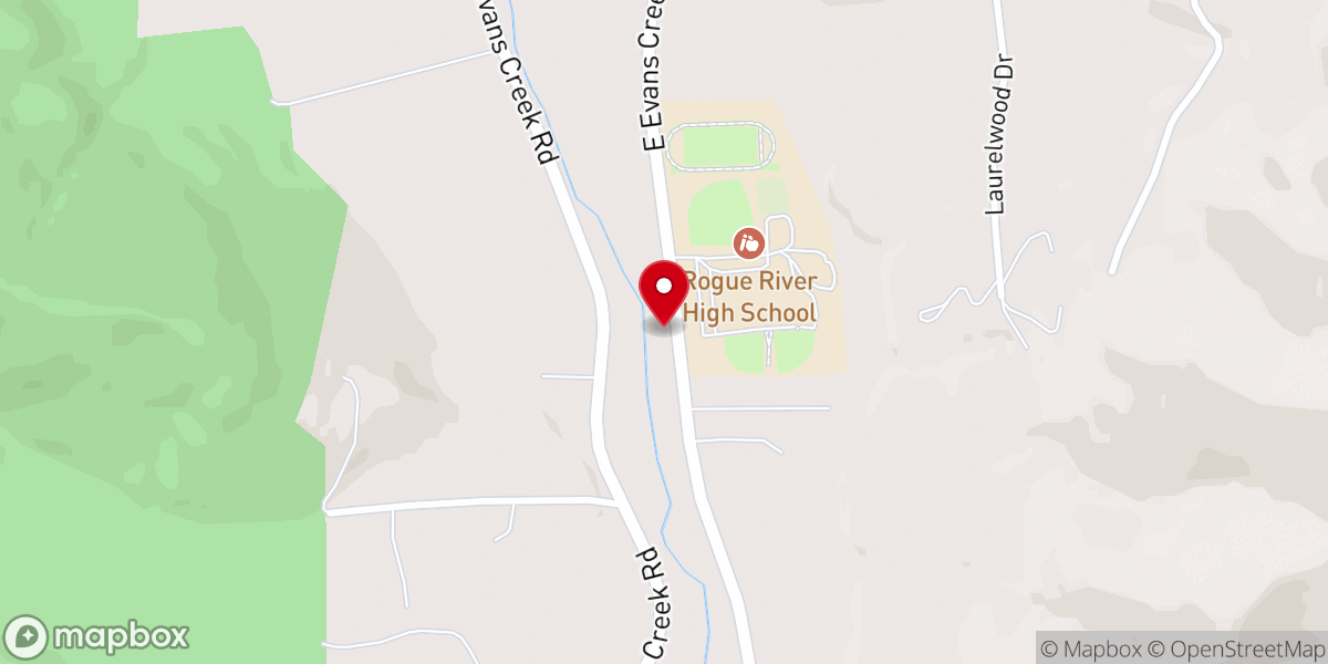 Map showing location of Church of Christ - Rogue River