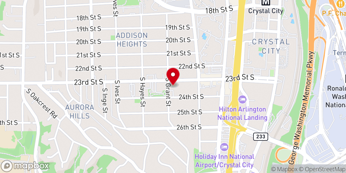 Map showing location of Calvary United Methodist Church