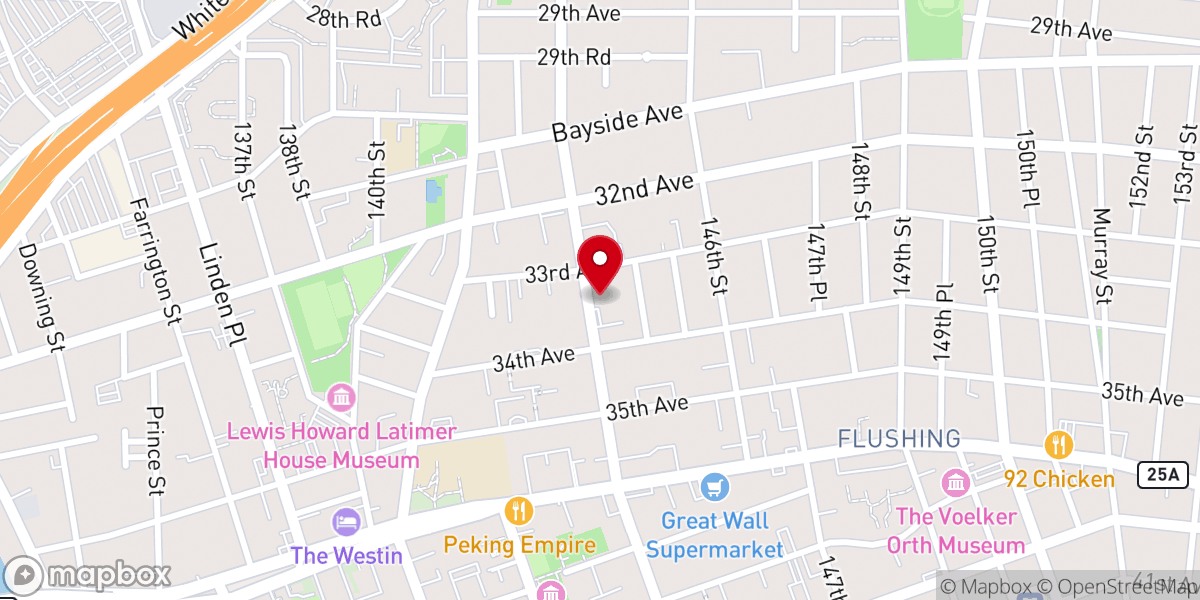 Map showing location of Pillars of Faith Tabernacle