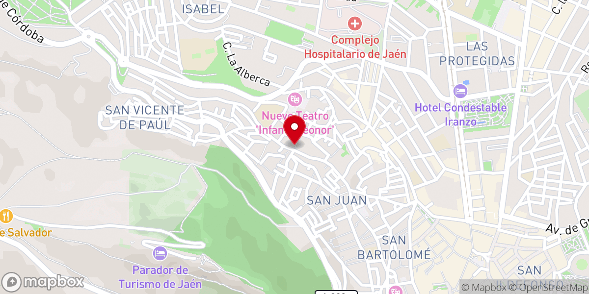 Map showing location of Convento de Santo Domingo