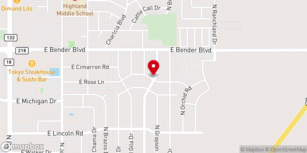 Map showing location of St. Benedict of Nursia Chapel