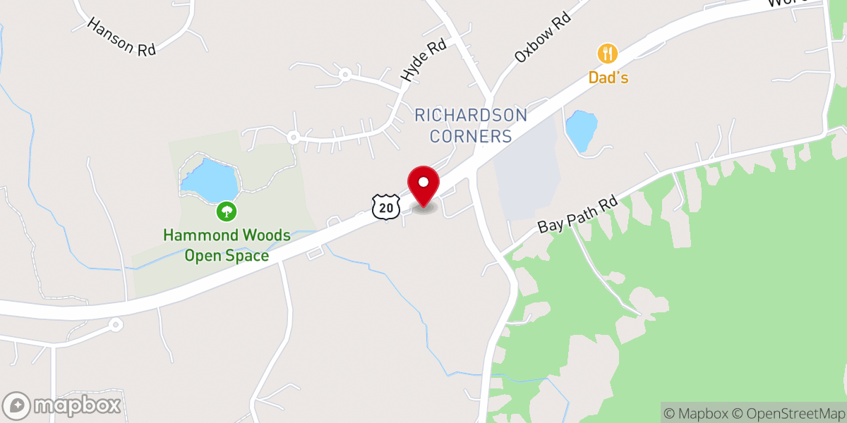 Map showing location of Hillcrest Church