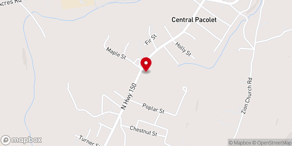 Map showing location of Riding for Jesus Cowboy Church