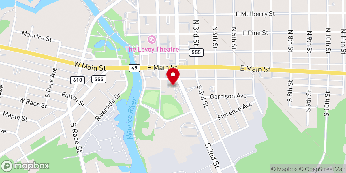 Map showing location of Underground Church