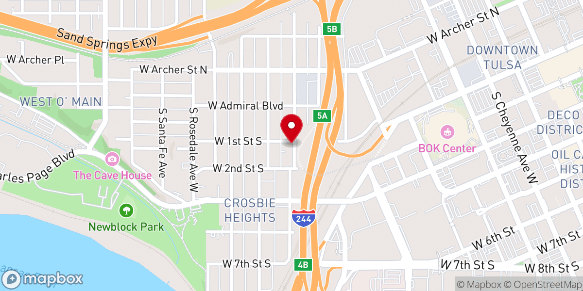 Map showing location of Nogales Avenue Baptist Church