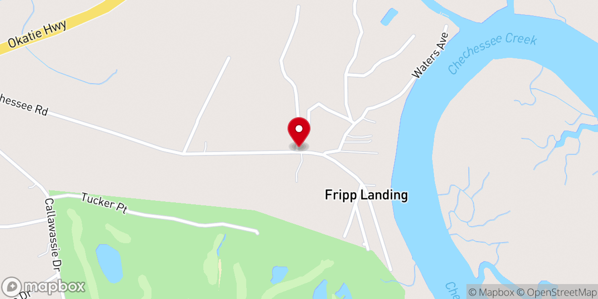 Map showing location of Landmark Baptist Church