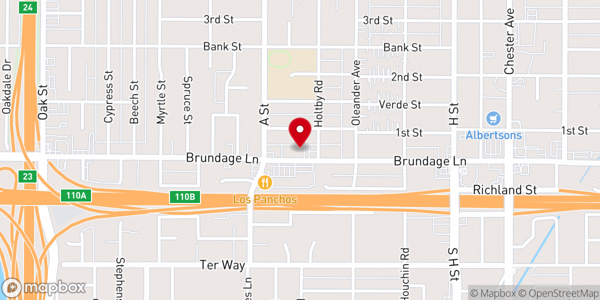 Map showing location of Iglesia De Cristo Victoria En Los Valles Inc