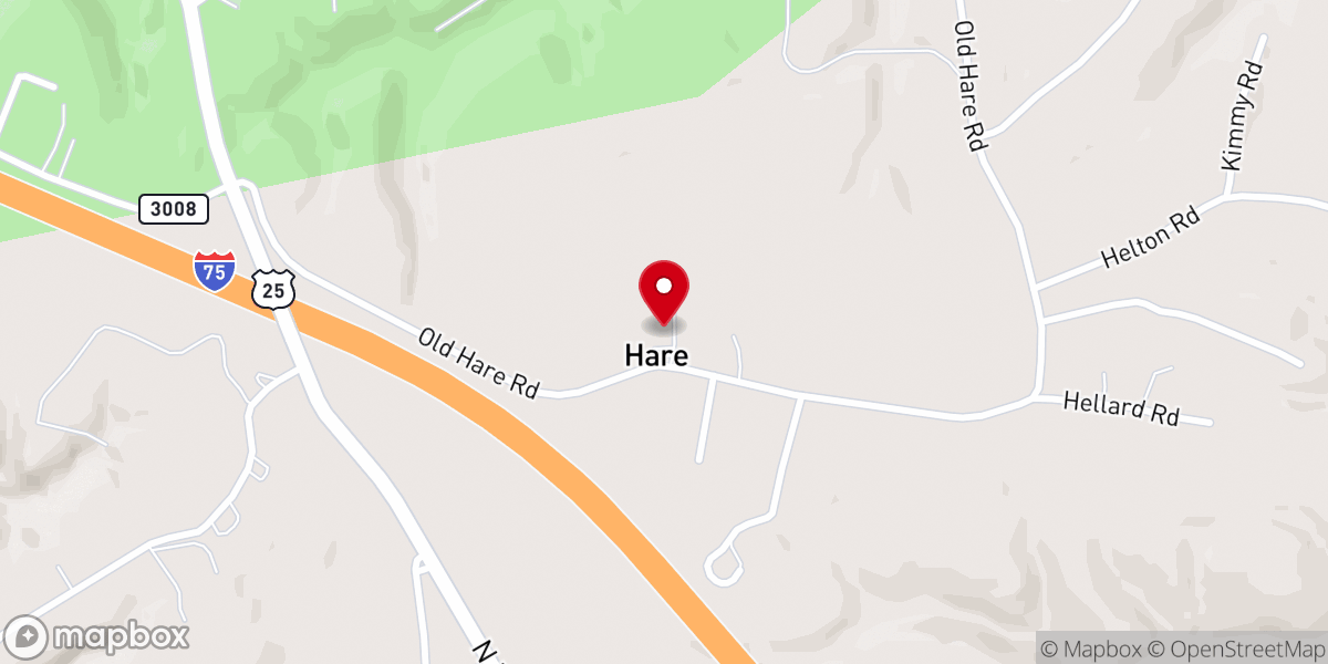Map showing location of Living Hope Church