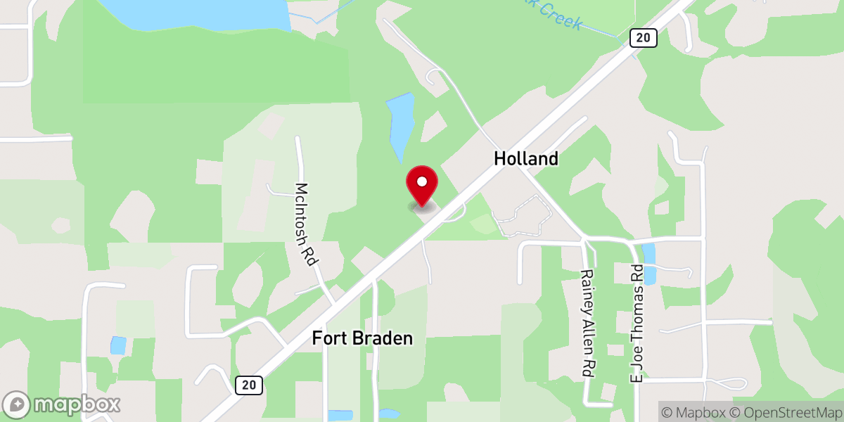 Map showing location of Fort Braden Christian Fellowship