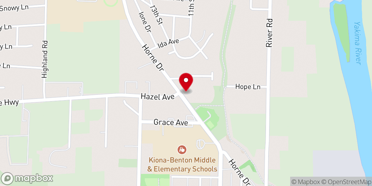 Map showing location of St. Frances Xavier Cabrini Catholic Church