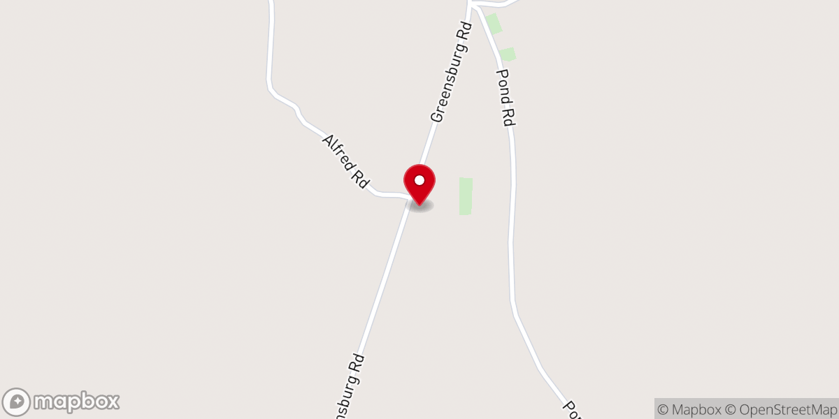 Map showing location of Mount Olive Church