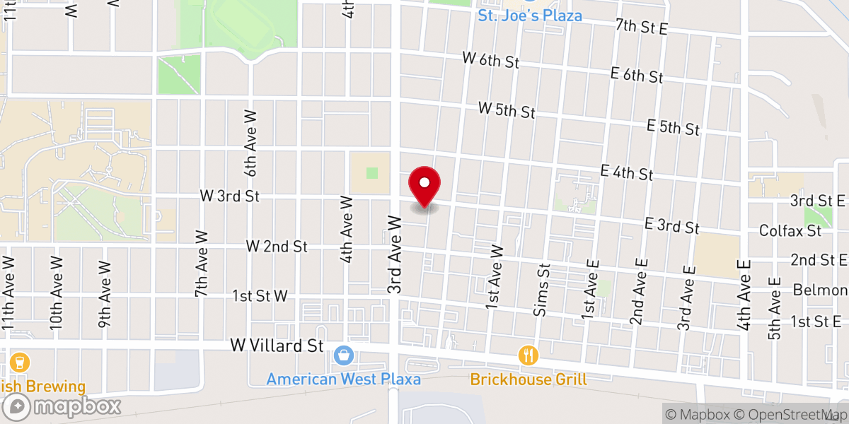 Map showing location of Grace Reformed Church of Dickinson