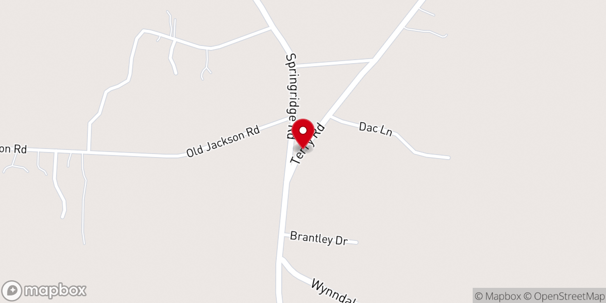 Map showing location of Wynndale Presbyterian Church