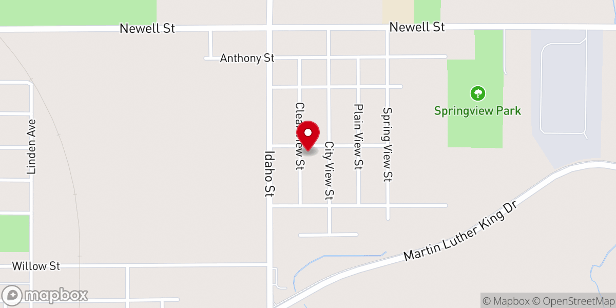 Map showing location of Waterloo Iowa Churches - St. Mark Baptist Church