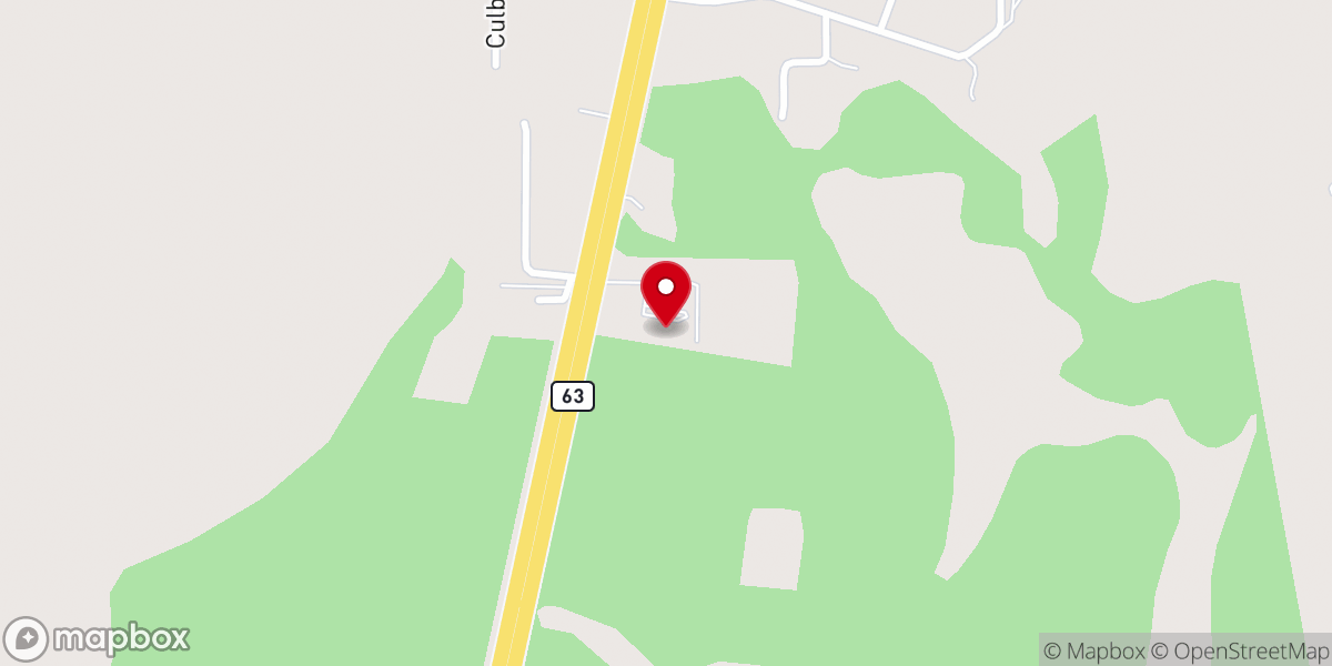 Map showing location of Three Rivers Assembly of God