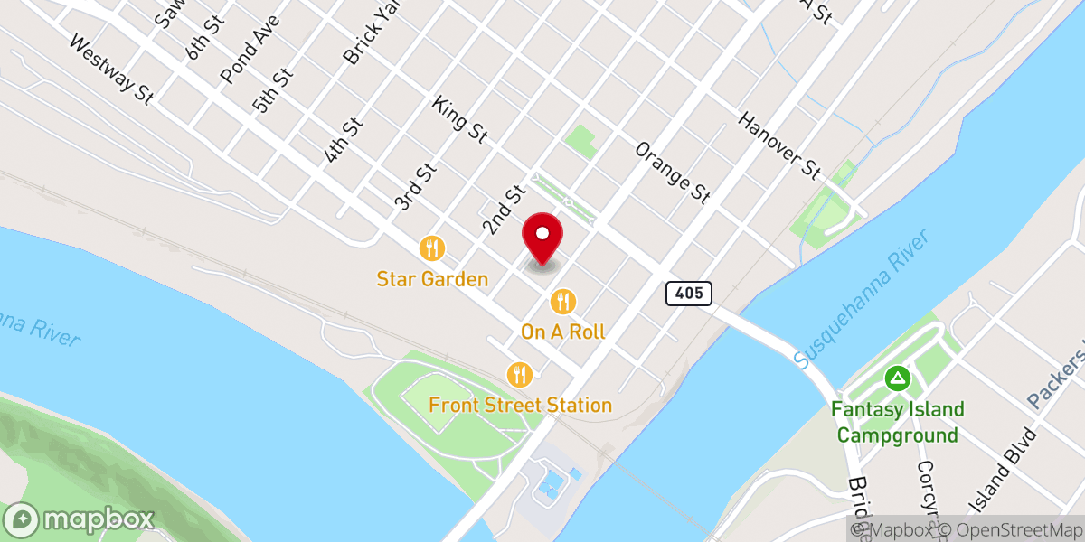 Map showing location of Grace Fellowship Church