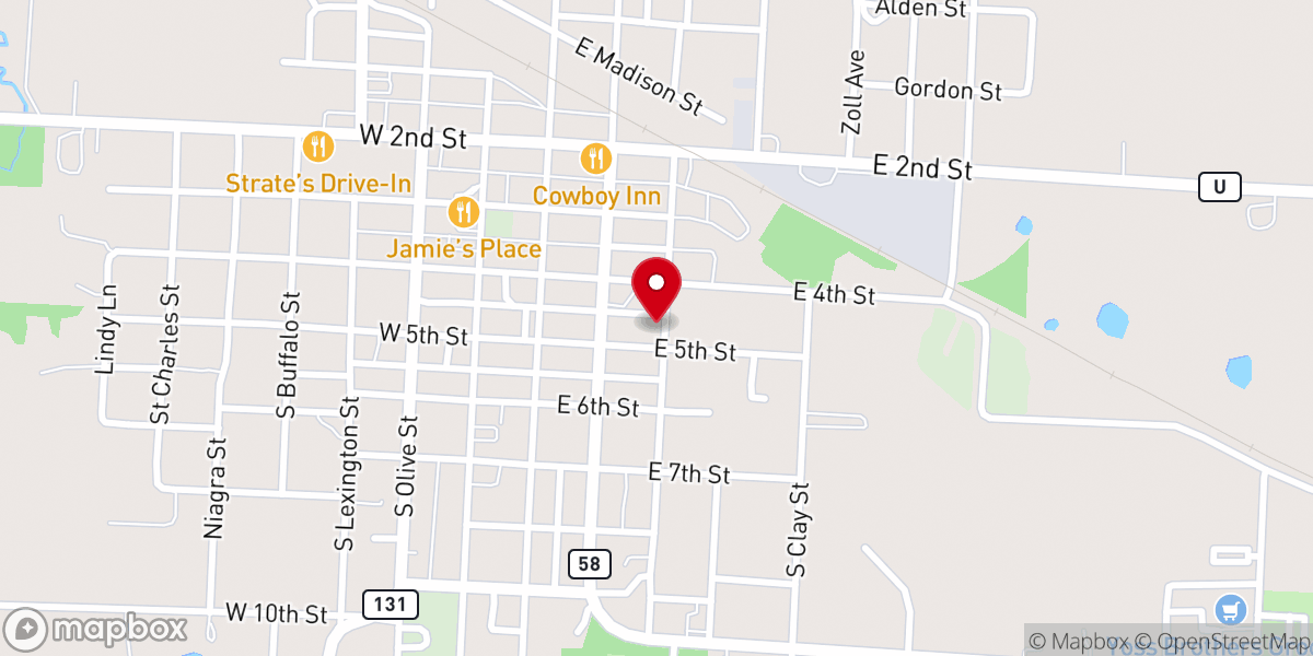 Map showing location of Holden Area Ministerial Association