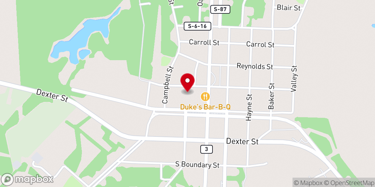 Map showing location of St. James Anglican