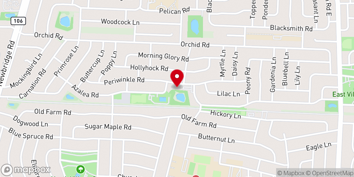 Map showing location of Levittown Community Church