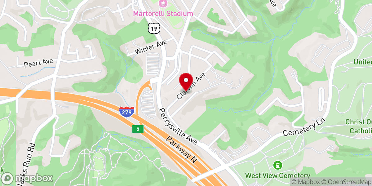 Map showing location of Martina Spiritual Renewal Center