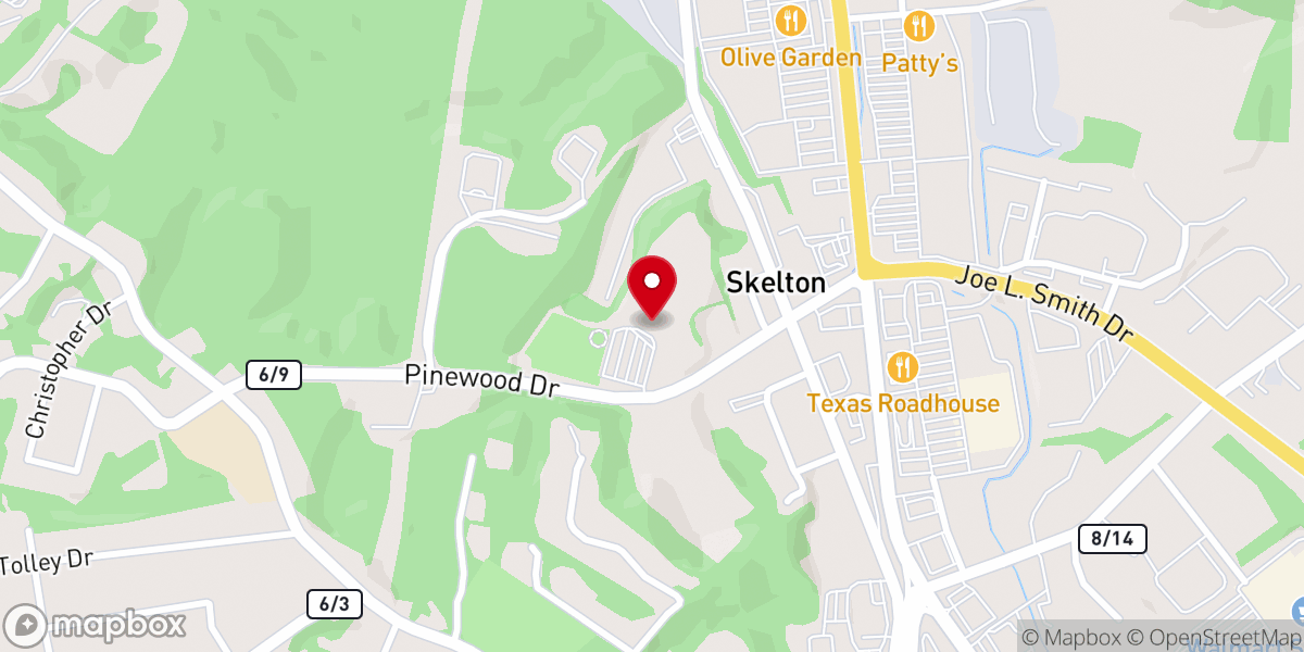 Map showing location of Church of God Family Worship