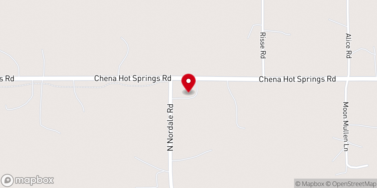 Map showing location of Chena Valley Baptist Church