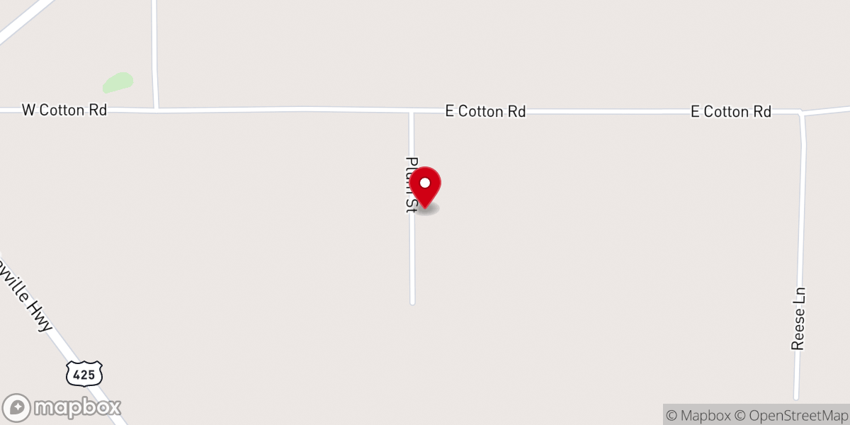 Map showing location of Alexandria Baptist Church