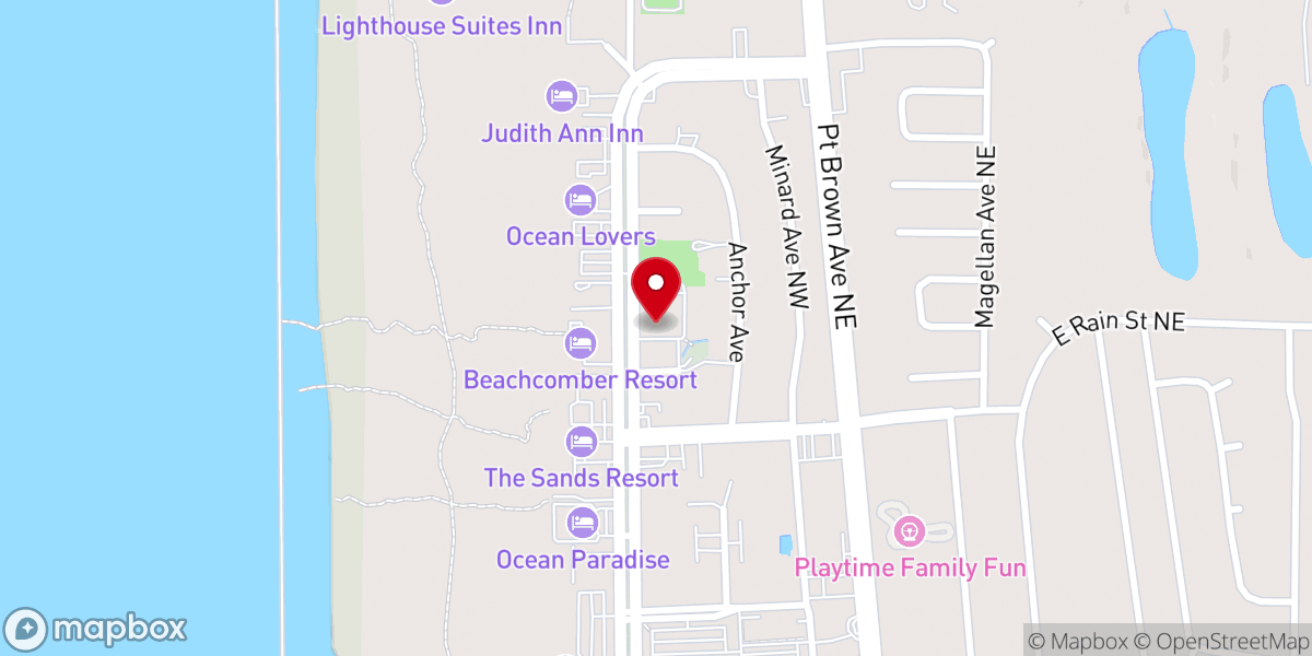 Map showing location of Galilean Lutheran Church
