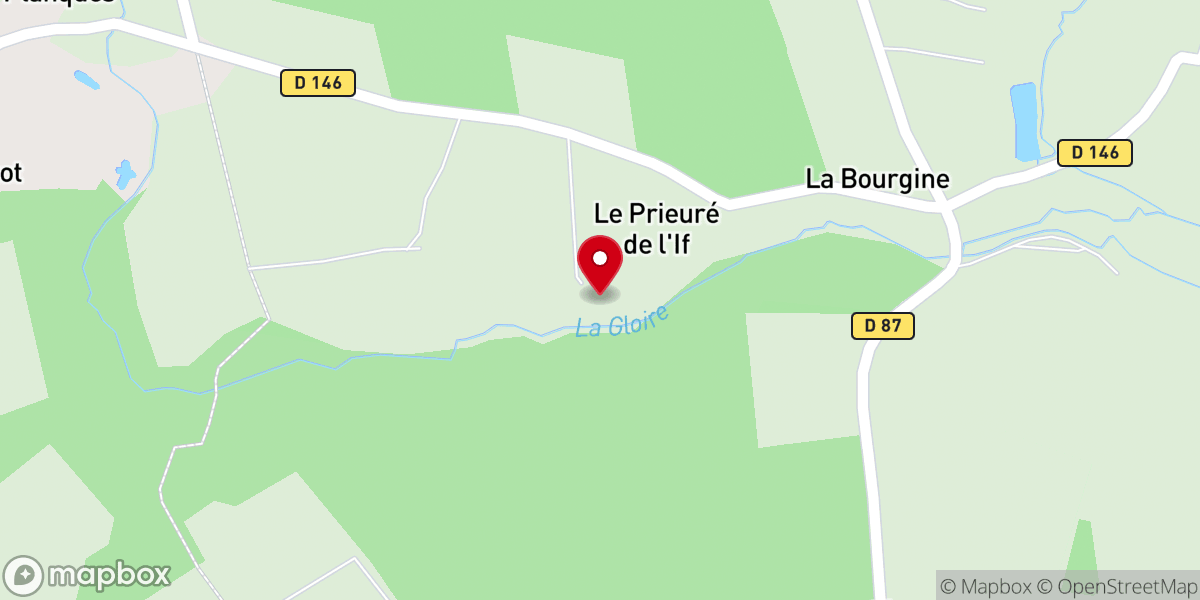 Map showing location of Le Prieuré de l'If