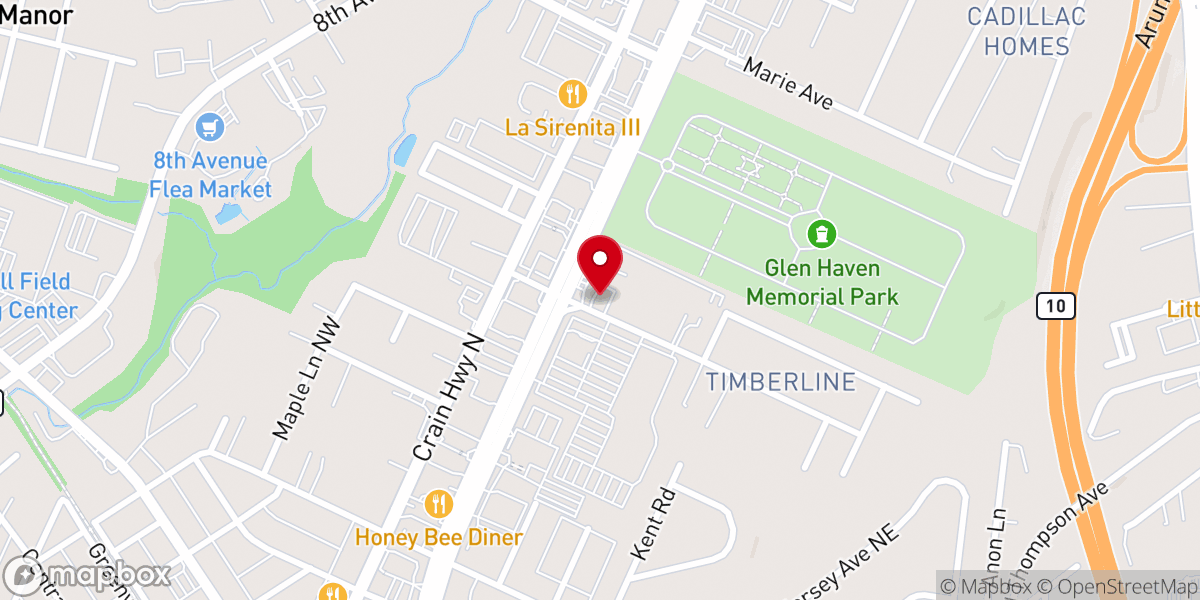 Map showing location of I DO on the Avenue