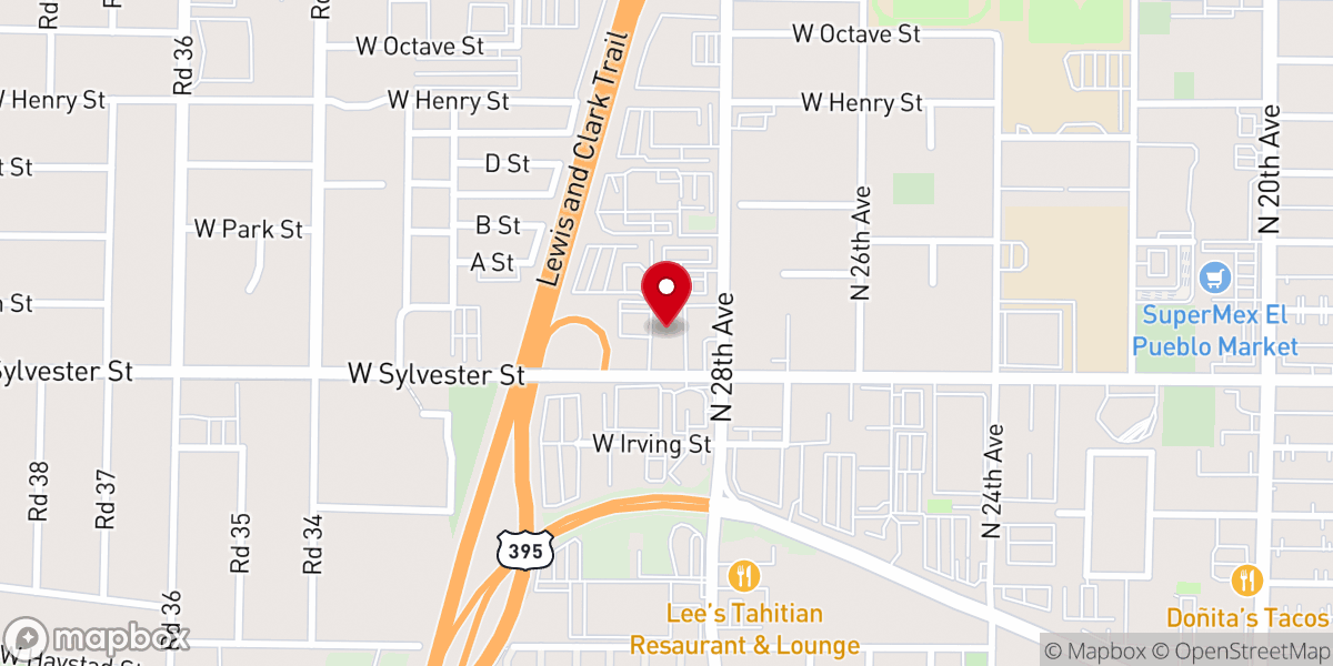Map showing location of Community Unitarian Universalist Church
