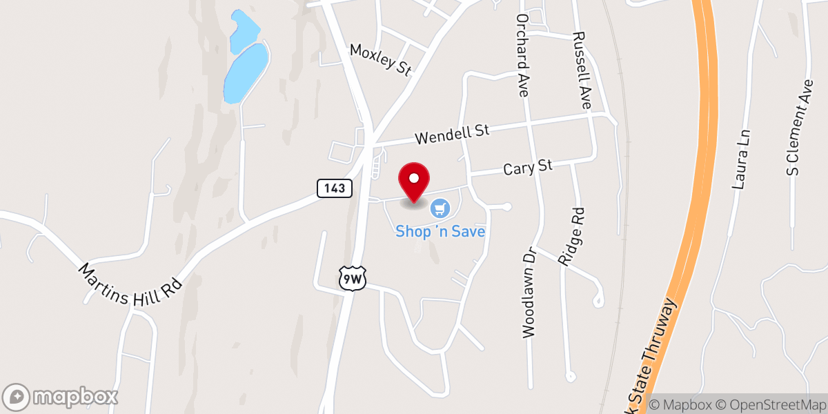 Map showing location of City Church Ravena