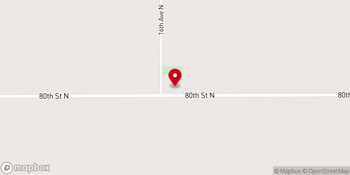 Map showing location of Bethlehem Lutheran Church