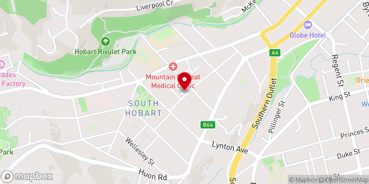 Map showing location of St Francis Xavier's Catholic Church