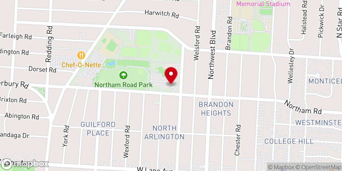 Map showing location of St Agatha Church