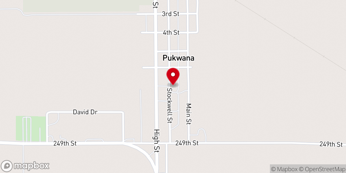 Map showing location of Free Lutheran Church