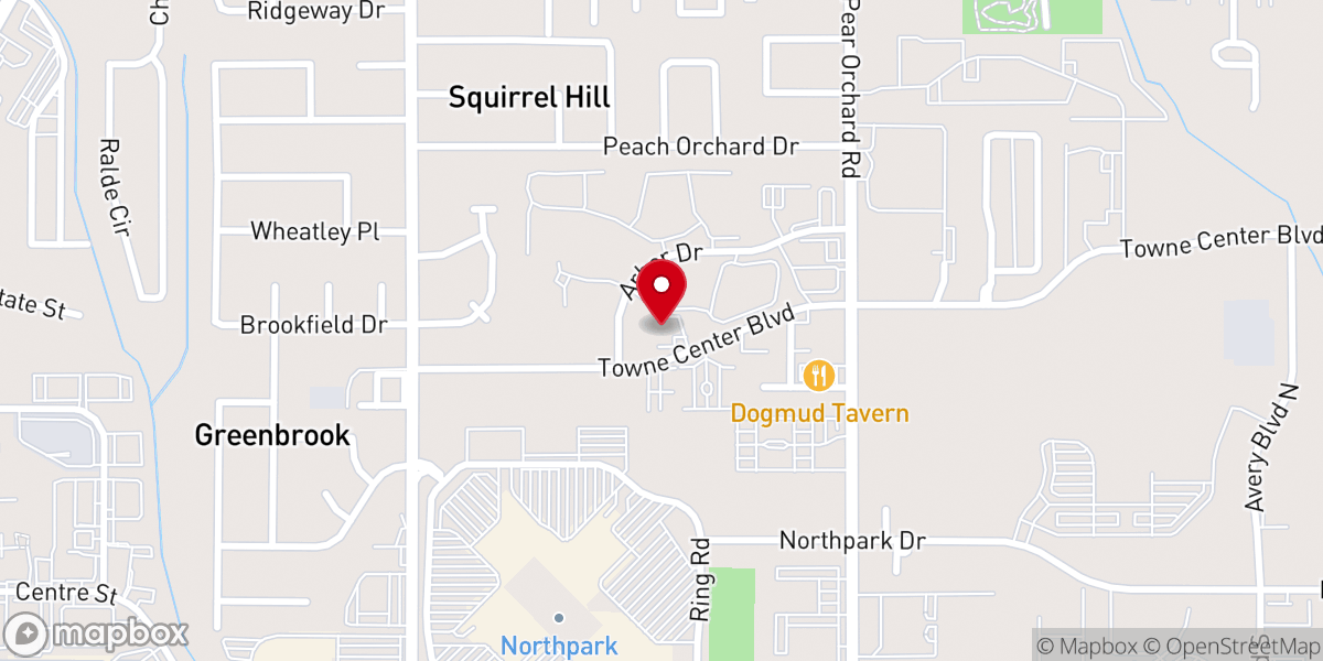 Map showing location of The Korean-American Church of Jackson