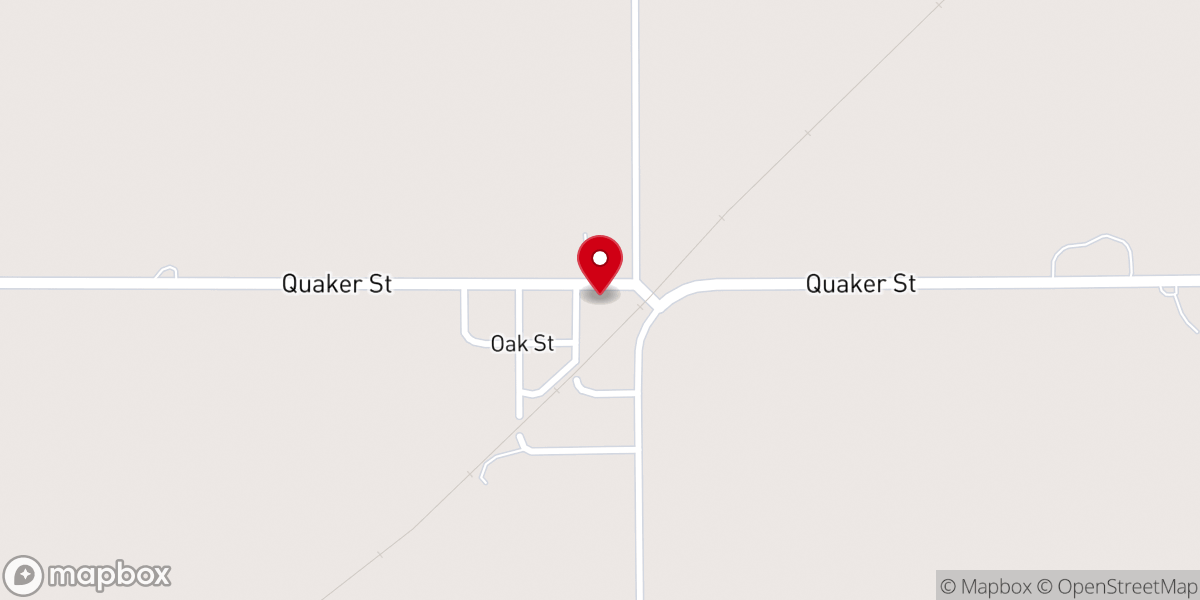 Map showing location of Evangelical Friends Church Eastern Region