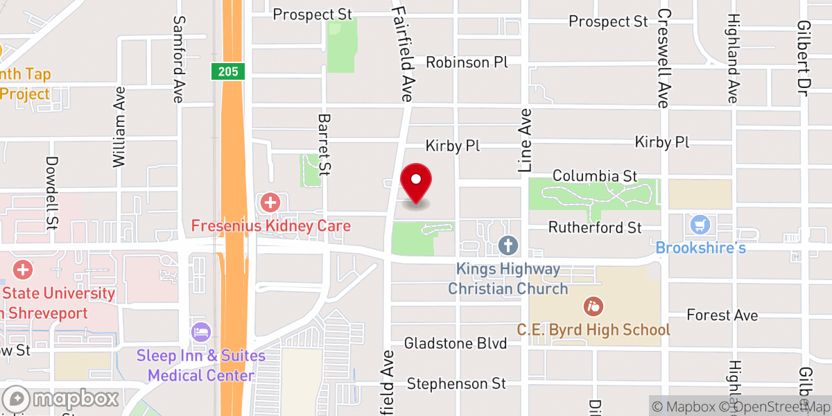 Map showing location of Saint Marks Episcopal Church