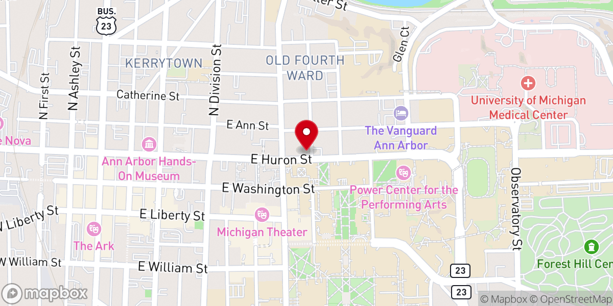 Map showing location of Canterbury House