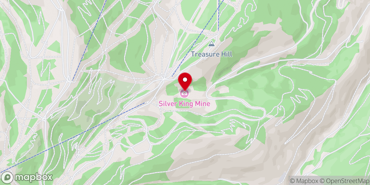 Map showing location of Silver King Mill