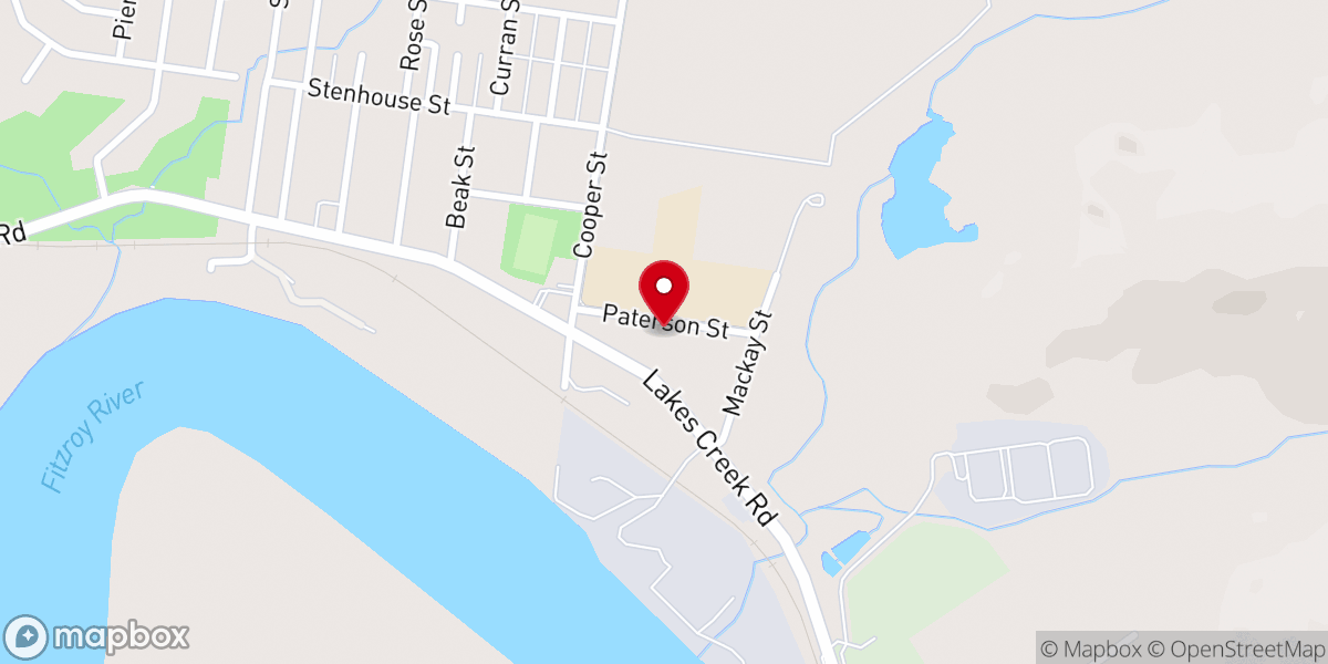 Map showing location of Rocky Wesleyan Methodist Church