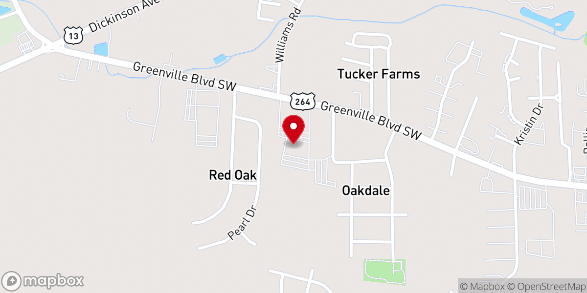 Map showing location of Bible Centered Christian Center